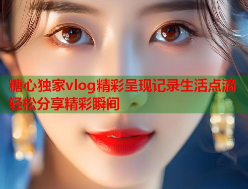 糖心独家vlog精彩呈现记录生活点滴轻松分享精彩瞬间