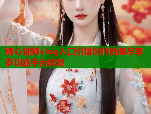 糖心视频vlog入口引爆创作热潮尽享多功能平台体验