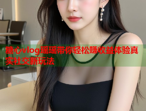糖心vlog瑶瑶带你轻松赚收益体验真实社交新玩法