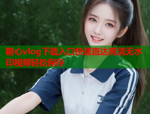 糖心vlog下载入口快速直达高清无水印视频轻松保存
