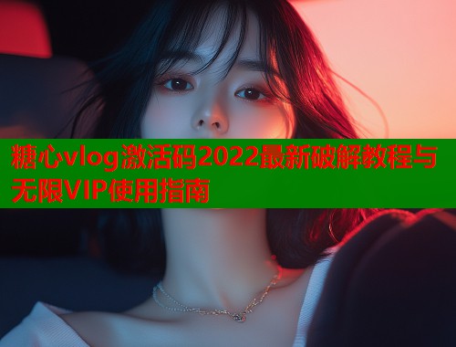 糖心vlog激活码2022最新破解教程与无限VIP使用指南