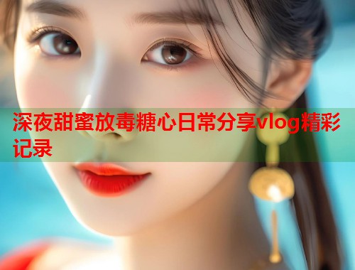 深夜甜蜜放毒糖心日常分享vlog精彩记录 深夜甜蜜放毒糖心日常分享vlog精彩记录